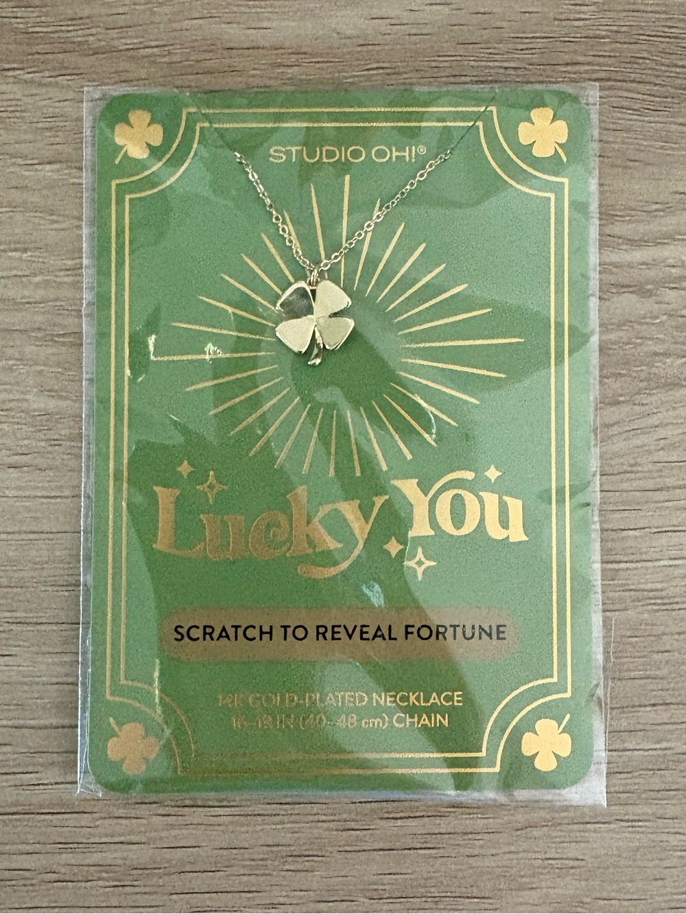 🍀 NWT Studio Oh! Lucky You Necklace 🍀